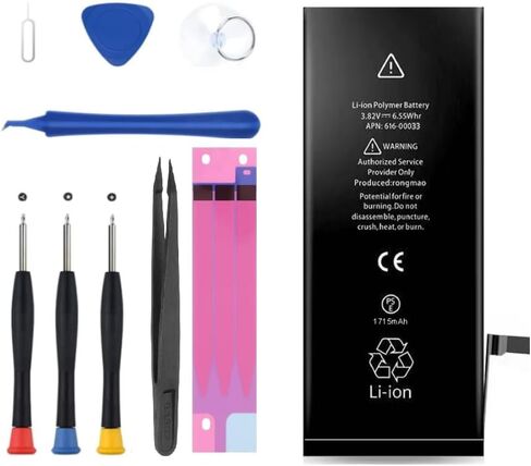 Upgraded Battery for iPhone 6S, Upgraded New Battery Compatible with iPhone 6S Battery A1633 A1688 A1700 with Professional Repair Tools Kit in Kuwait
