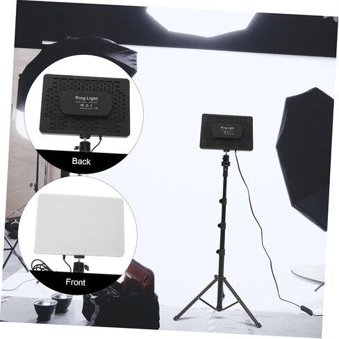 Rechargeable LED Video Light Panel Portable Diffused Fill Light for Vlogging Photography Streaming with Adjustable Brightness and Touch Controls Lightweight Studio Lighting Kit in Saudi Arabia