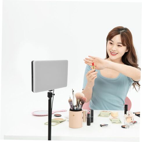 Rechargeable LED Video Light Panel Portable Diffused Fill Light for Vlogging Photography Streaming with Adjustable Brightness and Touch Controls Lightweight Studio Lighting Kit in Saudi Arabia