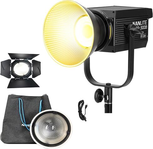 Nanlite FS-300B 350W Bi-Color LED Video Light +Fresnel Lens Kit Bundle in Kuwait