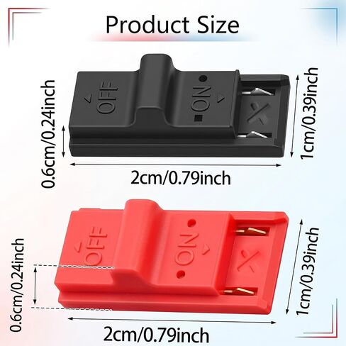 RCM Jig Tool for Nintendo Switch Console, Plastic Loader Clips, Short Circuit Recovery Mode, Red and Black, 2 Pieces in Saudi Arabia