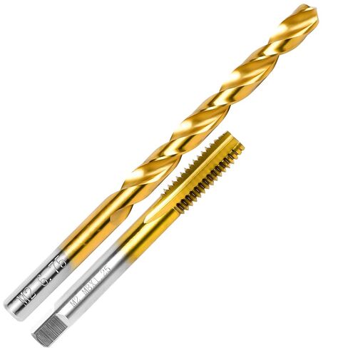 M8x1.25 Tap and 6.75mm Drill Bit for Metal,M2 HSS Metric Drill and Tap Set | Combination of Drill and Tap Kit for Metal in Saudi Arabia