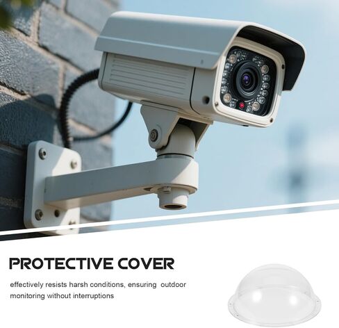 Universal Outdoor Security Camera Waterproof Cover 5 Inch Acrylic Dome Protective Shield with Easy Installation and Maintenance for Homes in Saudi Arabia