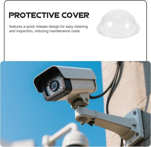 Universal Outdoor Security Camera Waterproof Cover 5 Inch Acrylic Dome Protective Shield with Easy Installation and Maintenance for Homes in Saudi Arabia