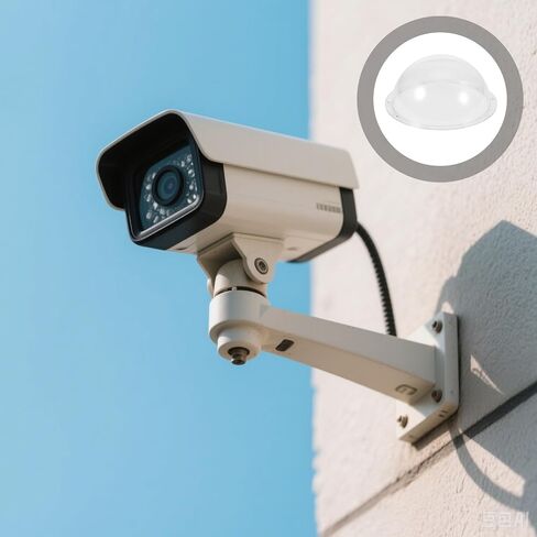 Universal Outdoor Security Camera Waterproof Cover 5 Inch Acrylic Dome Protective Shield with Easy Installation and Maintenance for Homes in Saudi Arabia