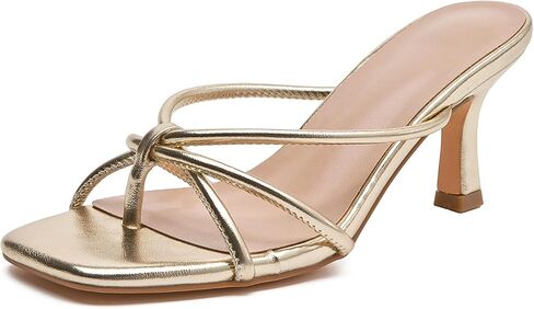 Kitten Heels for Women Strappy Comfortable Heeled Thong Sandals Square Open Toe Flip Flop Heels for Summer Dressy Casual Holiday Party Vacation in Saudi Arabia