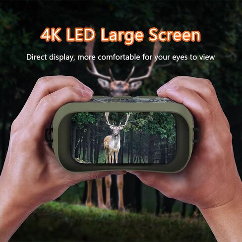 Night Vision Goggles Digital Night Vision Binoculars for Day and Night, Photo & Video, Travel, Rechargeable, 5X Digital Zoom, 300m Infrared Binoculars for Camping Fishing(Color:B) in Kuwait