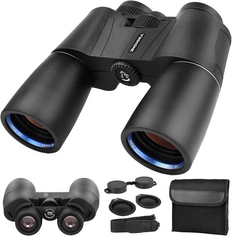 12x50 ED Binoculars for Adults High Powered UHD Optics BAK4 Prism FMC Lens | Waterproof Fogproof Binoculars Bird Watching Hunting Stargazing Low Light Vision Travel Hiking Compact ED Glass UHD Optics in Saudi Arabia