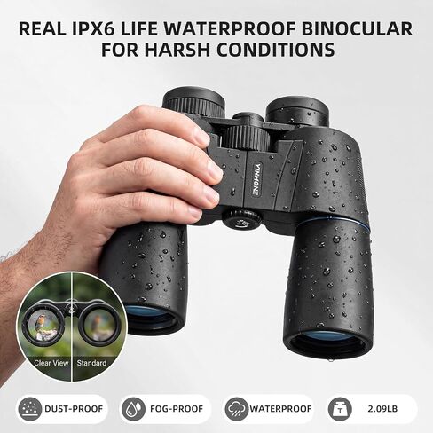 12x50 ED Binoculars for Adults High Powered UHD Optics BAK4 Prism FMC Lens | Waterproof Fogproof Binoculars Bird Watching Hunting Stargazing Low Light Vision Travel Hiking Compact ED Glass UHD Optics in Saudi Arabia