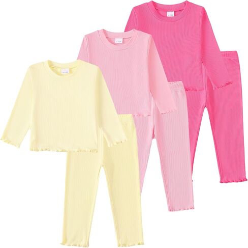 Toddler Baby Girl Clothes Outfits Long Sleeve Ruffled Winter Outfits Cute Baby Clothes for Girls in Saudi Arabia