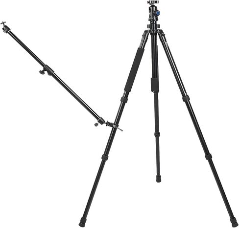 Aluminum Alloy Foldable Camera Video Slider Support Rod, Retractable Tripod Rod with 360° Rotating Platform, Clamp Range 10-50cm for DSLR and Mirrorless Cameras in Saudi Arabia