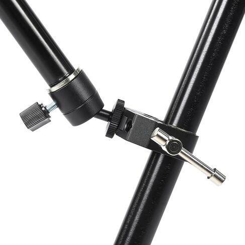 Aluminum Alloy Foldable Camera Video Slider Support Rod, Retractable Tripod Rod with 360° Rotating Platform, Clamp Range 10-50cm for DSLR and Mirrorless Cameras in Saudi Arabia