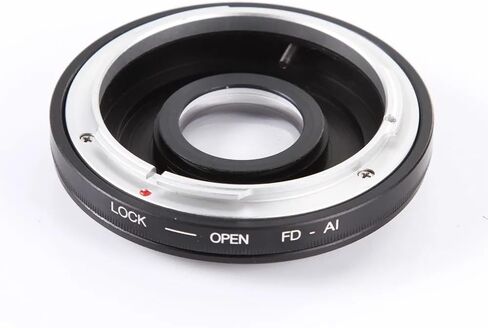 Adapter Ring for Canon FD/FC Lens to for Nikon D810 D750 D7200 D3300 D5500 DSLR Camera Body w/Glass+len Caps Adapter Ring Excellent in Saudi Arabia