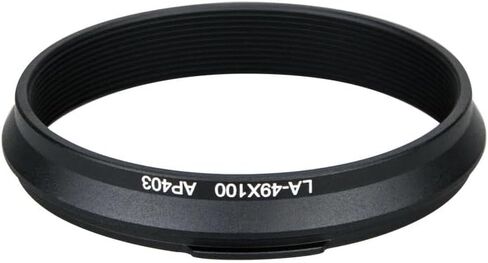49mm Metal Lens Filter Adapter Ring for Fuji X100VI X100V X100F X100T X100S X100 Conversion Lens Replace for Fujifilm AR-X100 Black Excellent(Black) in Kuwait