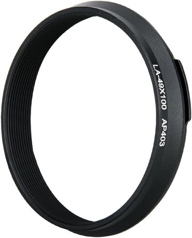 49mm Metal Lens Filter Adapter Ring for Fuji X100VI X100V X100F X100T X100S X100 Conversion Lens Replace for Fujifilm AR-X100 Black Excellent(Black) in Kuwait