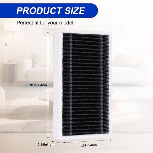 Replacement HEPA Filters for ECOVACS DEEBOT T90 Pro Omni / T90 Omni / X12 PRO OMNI Robot Vacuum Accessories - 4 Pack in Saudi Arabia