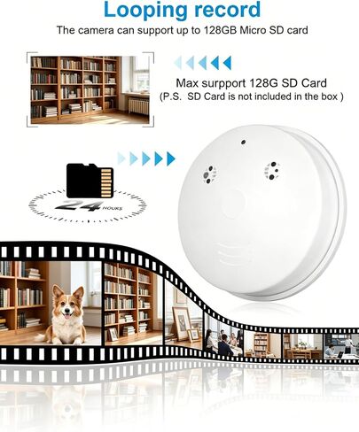 1080P WiFi Home Monitoring Camera, Privacy-Protected Indoor Security Cam with Motion Detection, No Audio Recording in Saudi Arabia