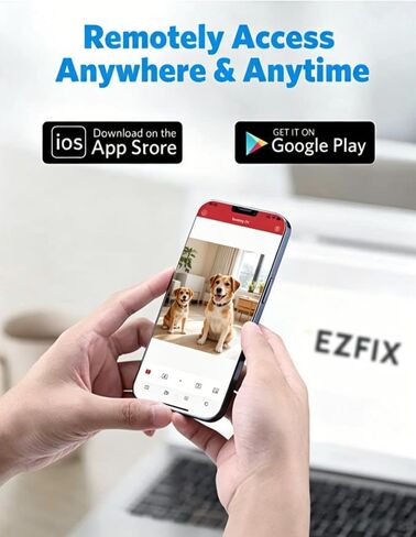 1080P WiFi Home Monitoring Camera, Privacy-Protected Indoor Security Cam with Motion Detection, No Audio Recording in Saudi Arabia