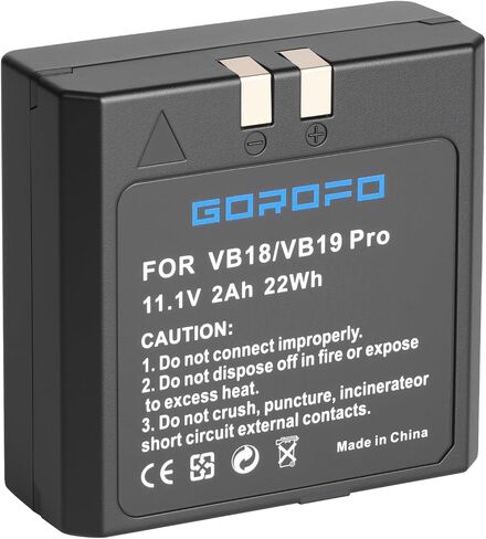 VB18 Rechargeable Li-ion Battery for Godox VING V850 V850II V860 V860C V860N V860II V860II-N V860II-C V860II-S V860II-F V860II-O Camera Flash Speedlite （1 Battery ） in Kuwait