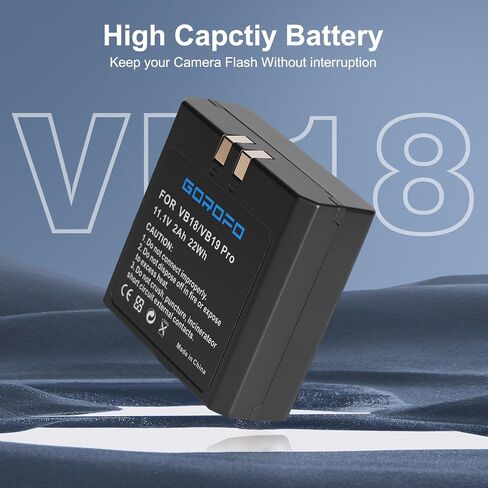 VB18 Rechargeable Li-ion Battery for Godox VING V850 V850II V860 V860C V860N V860II V860II-N V860II-C V860II-S V860II-F V860II-O Camera Flash Speedlite （1 Battery ） in Kuwait