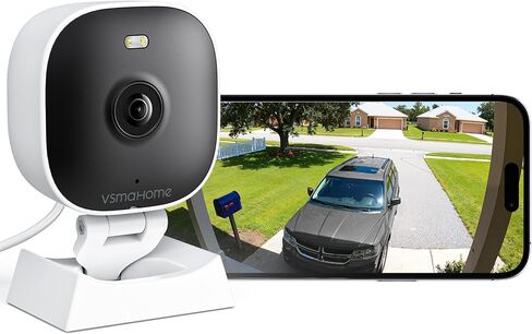 2K Cameras for Home Security,Indoor/Outdoor Security Camera for Baby/Elder/Dog/Pet,Outdoor Security Camera Indoor,Plug&Play,Color Night Vision, 2-Way Audio,24/7,Card Storage,Compatible with Alexa in Saudi Arabia