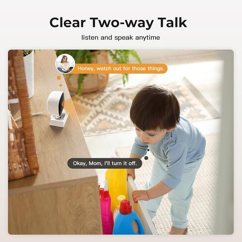2K Cameras for Home Security,Indoor/Outdoor Security Camera for Baby/Elder/Dog/Pet,Outdoor Security Camera Indoor,Plug&Play,Color Night Vision, 2-Way Audio,24/7,Card Storage,Compatible with Alexa in Saudi Arabia