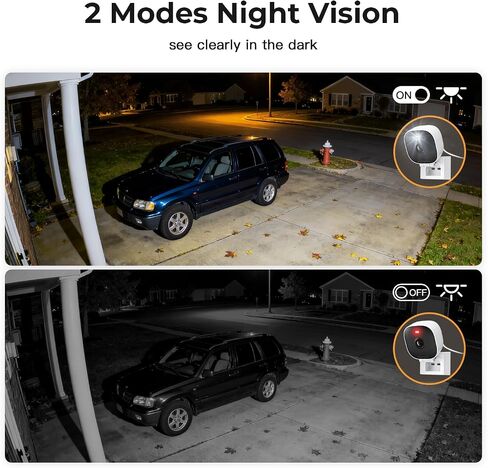 2K Cameras for Home Security,Indoor/Outdoor Security Camera for Baby/Elder/Dog/Pet,Outdoor Security Camera Indoor,Plug&Play,Color Night Vision, 2-Way Audio,24/7,Card Storage,Compatible with Alexa in Saudi Arabia