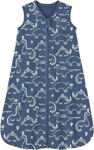 Yoofoss Baby Sleep Sack 6-12 Months 0.5 TOG Baby Wearable Blanket, 100% Organic Cotton Infant Toddler Sleeping Sack 2-Way Zipper Lightweight Sleep Sack, Grizzly in Saudi Arabia
