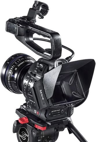 Sachtler SA1018 Mini Hood for Canon EOS C100 Camera | 3.5 inch LCD hood with lightweight frame for glare reduction, color accuracy and monitor protection in Saudi Arabia