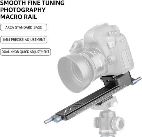 Metal Camera Slider Rails for DSLR Cameras with Precise Close-Up Focusing and Smooth Damping in Saudi Arabia