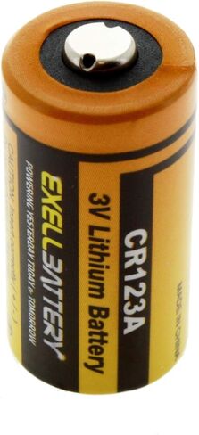 Exell EB-CR123A CR123A بطارية ليثيوم 3 فولت 1700 مللي أمبير في الساعة عالية السعة لاستبدال الصور والأمن in Kuwait