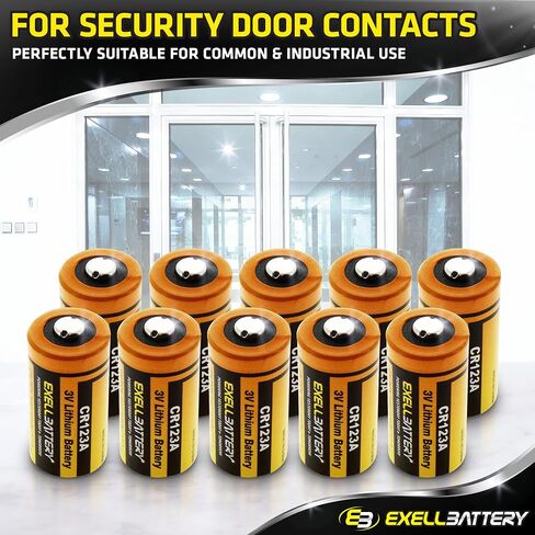 Exell EB-CR123A CR123A بطارية ليثيوم 3 فولت 1700 مللي أمبير في الساعة عالية السعة لاستبدال الصور والأمن in Kuwait