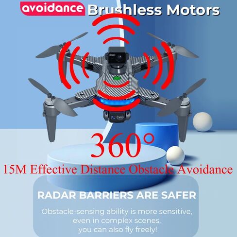 Lozenge Drones 360° Obstacle Avoidance GPS Drones with Camera for Adults 4K | Brushless Motor Smart Follow Auto Return Long Battery Life Quadcopter Big Size L900 HJ90 3 Battery Black Carbon Fiber Pattern in Saudi Arabia