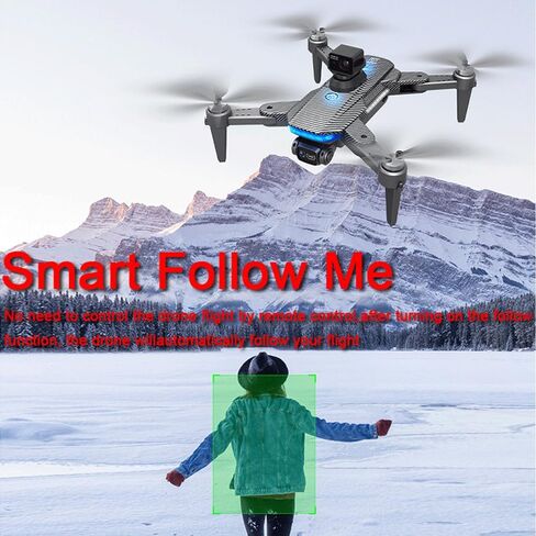 Lozenge Drones 360° Obstacle Avoidance GPS Drones with Camera for Adults 4K | Brushless Motor Smart Follow Auto Return Long Battery Life Quadcopter Big Size L900 HJ90 3 Battery Black Carbon Fiber Pattern in Saudi Arabia