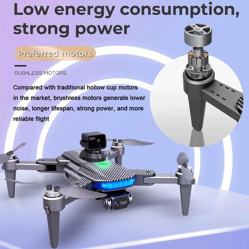 Lozenge Drones 360° Obstacle Avoidance GPS Drones with Camera for Adults 4K | Brushless Motor Smart Follow Auto Return Long Battery Life Quadcopter Big Size L900 HJ90 3 Battery Black Carbon Fiber Pattern in Saudi Arabia