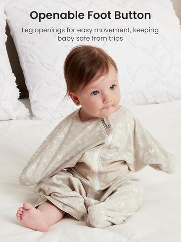 GROWNSY Swaddle Sleep Sack 3-6 Months, Starfish Design Baby Swaddle Sack, Dual-Zipper for Easy Diaper Changes, Proper Hip Development & Openable Foot Button, 12-20lbs, Deer in Saudi Arabia
