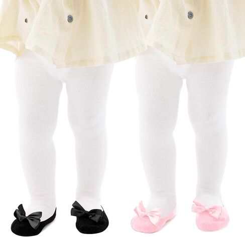 Baby Tights Non Slip Baby Girl Tights Plain/Shoe-Look Leggings Seamless Pantyhose Warm Cotton Leggings Non-Skid in Saudi Arabia