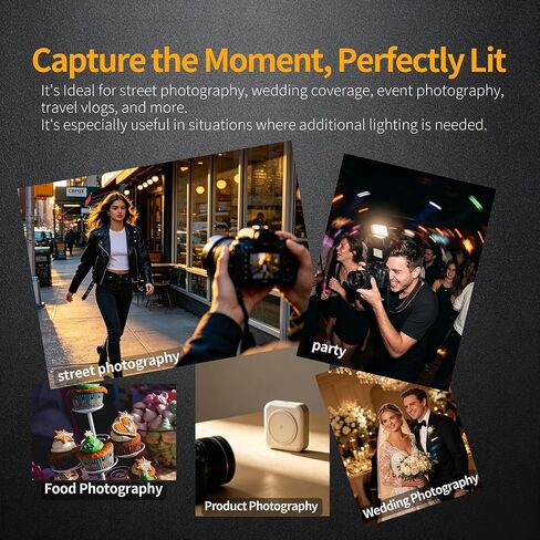 3-in-1 Flash Lighting Modifier Kit Compatible with Ulanzi SL03 Flash, Includes Half-Moon Diffuser, Bounce Reflector & 5 Color Gels, Portable Snap-On Flash Accessories for Portrait. in Kuwait