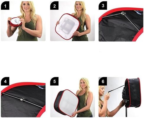 2X Portable Softbox LED Light Panel Diffuse Light Room Lighting Modifier for LED Light in Saudi Arabia