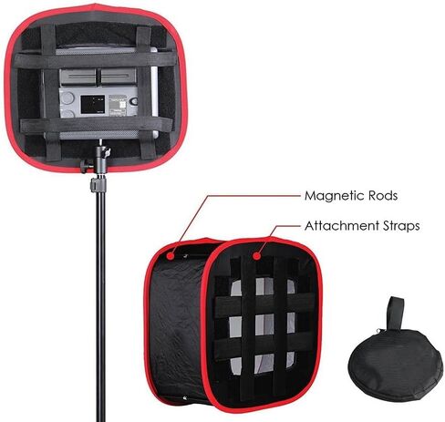 2X Portable Softbox LED Light Panel Diffuse Light Room Lighting Modifier for LED Light in Saudi Arabia