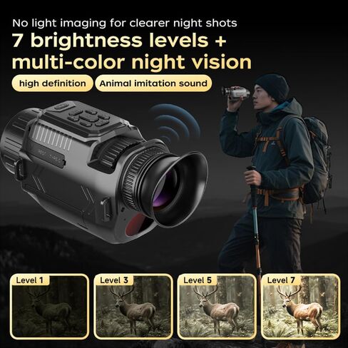 Lozenge Entry-Level 1080P Night Vision Goggles with 32G TF Card | Adjustable Focus WiFi Transmission Beginners Kids Childrens Learning Tools Field Night Observation Tool in Saudi Arabia