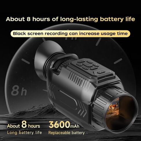 Lozenge Entry-Level 1080P Night Vision Goggles with 32G TF Card | Adjustable Focus WiFi Transmission Beginners Kids Childrens Learning Tools Field Night Observation Tool in Saudi Arabia