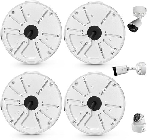 Metal Universal Security Camera Junction Box, Cable Management Box | Hidden Cable Design, IP65 Weatherproof, Aluminum Build, Wide Camera Fit, Secure Camera Hold, Easy Installation in Kuwait