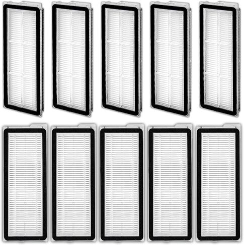 (10 Pack) QV 35A Replacement HEPA Filter for Roborock QV 35S, Qrevo S Qrevo MaxV, Qrevo Plus, Qrevo Pro, Qrevo Curv, Qrevo Edge Robot Vacuum, Filters Accessories Kit (NOT FOR Q Revo) in Kuwait