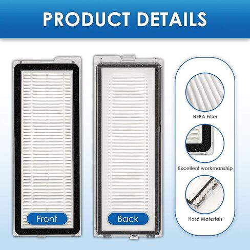 (10 Pack) QV 35A Replacement HEPA Filter for Roborock QV 35S, Qrevo S Qrevo MaxV, Qrevo Plus, Qrevo Pro, Qrevo Curv, Qrevo Edge Robot Vacuum, Filters Accessories Kit (NOT FOR Q Revo) in Kuwait