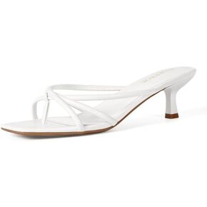 Kitten Heels Dressy Women Strappy Heel Sandals Square Open Toe Flip Flop Heels in Kuwait