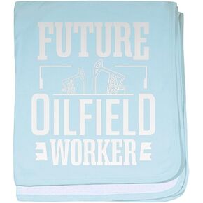 CafePress Funny Future Oilfield Worker Oil Work Baby Blanket, Super Soft Newborn Swaddle in Kuwait