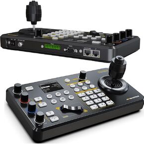 IP & Serial PTZ-Camera-Controller PoE NDI PTZ Controller Keyboard with 4D Joystick for Live Streaming, PTZ Network Keyboard Visca PELCO D/P RS232 RS485 LCD Screen PKC3000 in Saudi Arabia