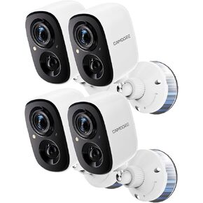 Security Camera Wireless Outdoor 2.5K, 2.4G WiFi Battery Powered Indoor Camera, Magnetic Mount Cameras for Home Security, AI Detection Night Vision Smart Camera with Spotlight, Two Way Audio, 4pack in Saudi Arabia