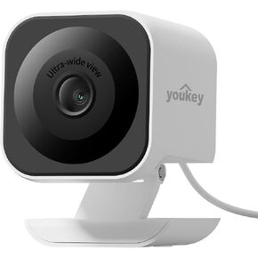 youkey Mini Magnetic Indoor Camera, 2K Plug-in Home Security Camera | 24/7 Recording, 2-Way Audio, Siren, Night Vision, No Subscription Local Storage, Works with Alexa & Google, for Baby & Pet in Kuwait